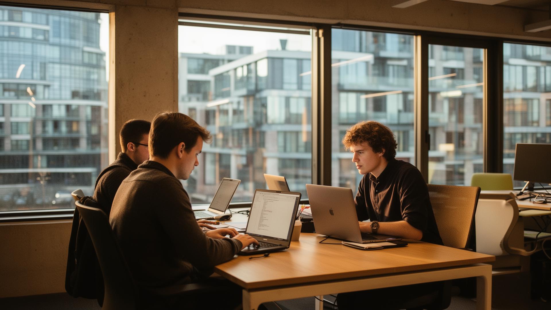 Most.dev team geconcentreerd aan het werk